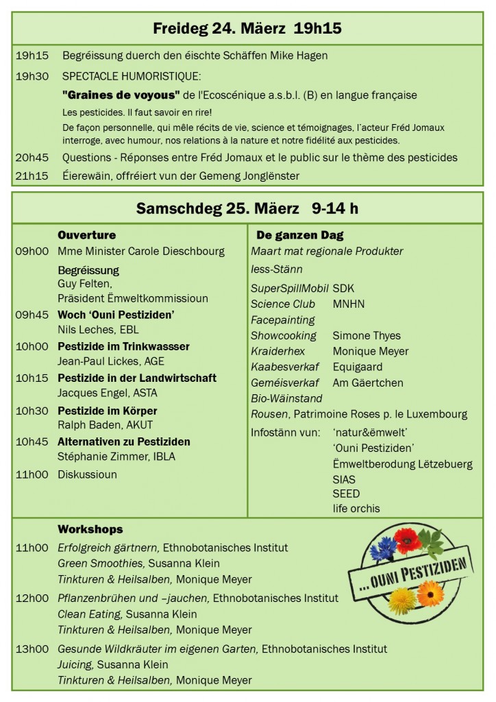 flyer 25-3-2017 zweet Säit nëmme Programm Foto